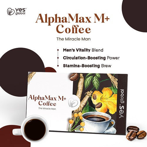 AlphaMax M+ Coffee | Supports prostate health, increase libido, boost testosterone levels